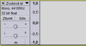 Pokročilé možnosti práce se zvukem Obrázek 3.2: Vytvoření nové zvukové stopy U každé stopy můžeme nastavit několik parametrů.
