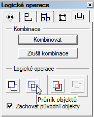 TUHA V galerii Logické operace zaškrtneme políčko