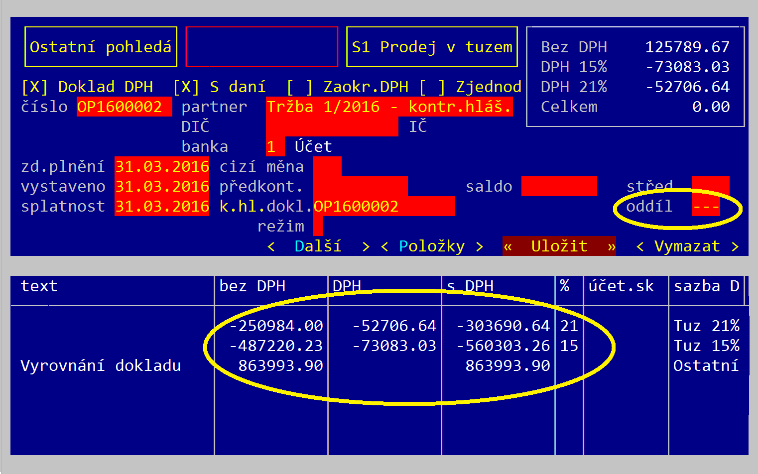 Grand 26 31.5.12 Paragraf 91 Program dokáže zpracovat tento paragraf pouze v případě tuzemských plnění.