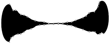 Obrázek 100: Rozdíl mezi štětcem v ručním režimu a kaligrafickým nástrojem 1.