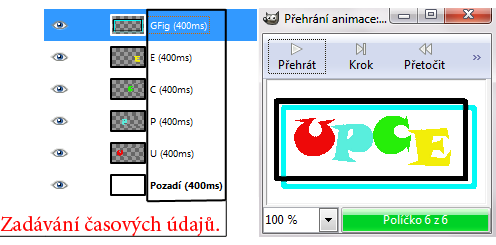 7.2 Ruční animace Další z možností vzniku animace je její ruční tvorba, u které uživatel přímo přidává a upravuje jednotlivé vrstvy statického obrázku.