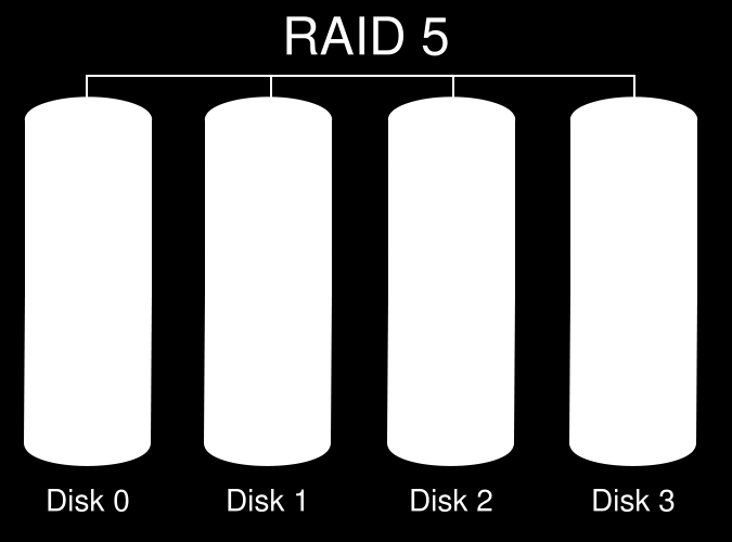 Mimo těchto dvou typů se často využívá ještě RAID 5, což je pole, kde data jsou distribuována mezi minimálně tři disky, přičemž kapacita pole je rovna součtu dvou disků.