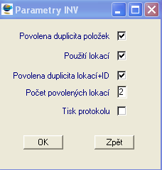 Při dávkovém pořízení skutečných stavů lze dle nastavení parametrů určit způsob kontrol doplňovaných položek.