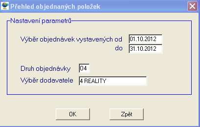 Detail Zobrazí detail záhlaví objednávky odpovídající aktuální pozici položky v seznamu. Vazby Zobrazení detailu dodavatelskoodběratelských vazeb pro položku objednávky.