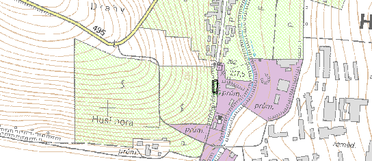 vysoký o výměře,52 ha a je lokalizován asi 1,5 km od středu obce Hluk (viz. Obr. 2.21).