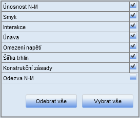 Uživatelská příručka 123 12.2 Nastavení prováděných posudků pro řezy dílců 2D Pro řezy dílců 2D jsou dostupné následující posudky : Únosnost N-M zapne nebo vypne provedení posudku na únosnost.