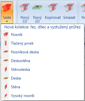 Uživatelská příručka 20 5.1 Karta Nový (Sada) Je-li IDEA RCS spuštěn z nadřazené aplikace, není tato karta dostupná.