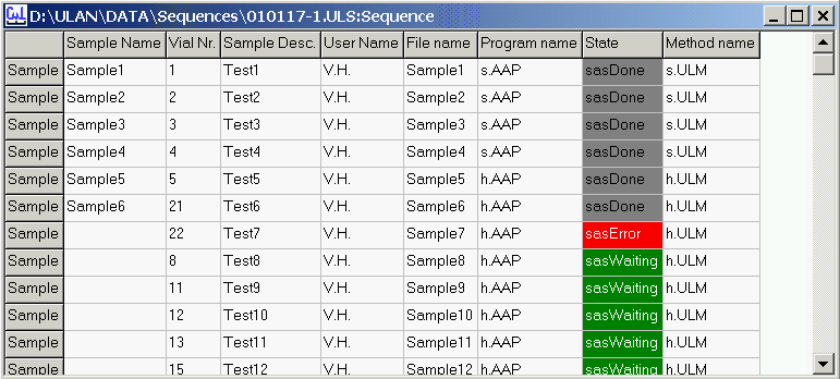 Kapitola 2: ŘÍZENÍ New Umožňuje založit novou sekvenci. Před vlastní editací je nutno nejprve vyplnit hlavičku sekvence (2.4.1). Open Vyvolá nabídku pro otevření a editaci dříve uložené sekvence.