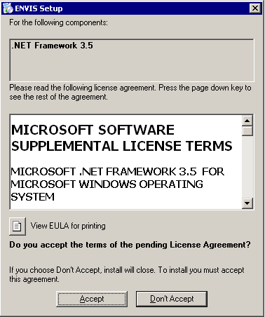 Příloha B Instalace softwaru ENVIS (a) Instalace aplikace Windows Installer.