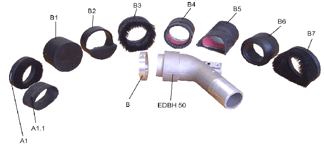 TRYSKACÍ HLAVA EDBH 50 (-) 100457 EDBH-50 8 736,00 Tryskací hlava (-) 100457A EDBH-50 2 912,00 Tryskací hlava ROH (1) 100459 369,60 Plochý kartáč pro EDBH-50 (-) 93071D M6x10 58,80 Šroubení (2)