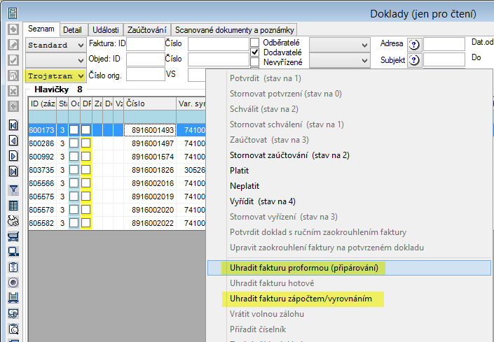 Verze 1.8.69.6 Hlavní kniha Do modulu Hlavní kniha (analogicky v modulech Předvaha, Výsledovka a Rozvaha) byla změněna možnost vyhledání dle Subtypu.