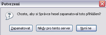 Příklady: A. Firefox B. Internet Explorer 6 Po zadání internetové adresy se zobrazí následující okno.