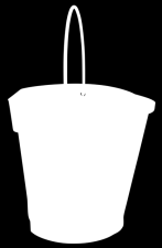 Ke kbelíku lze dokoupit víko a také stojan, který je univerzální jak pro šestilitrový, tak i dvanáctilitrový kbelík. Rozměry: 258 x 260 x 270 mm, materiál: polypropylen, nerez.