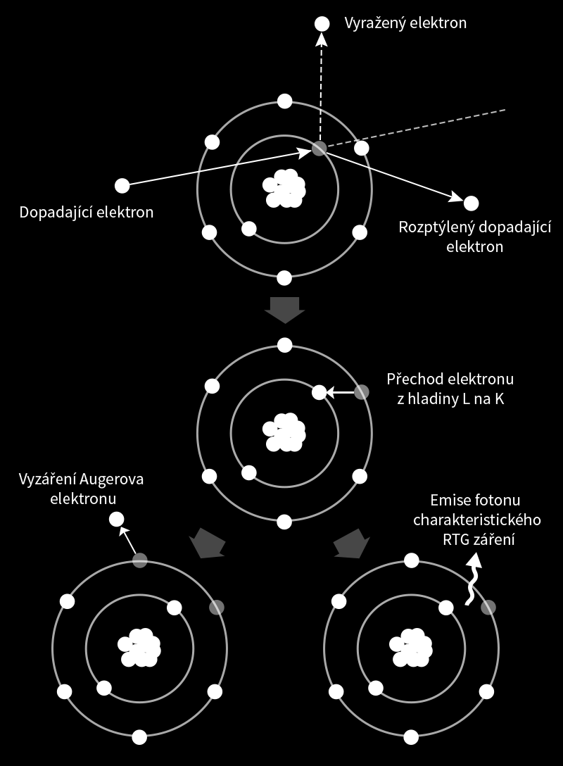 5 Metody hodnocení tenkých vrstev Vytvoření obrazu pomocí zpětně odražených elektronů (BSE BackScattered Electrons) dává informaci o chemickém složení.