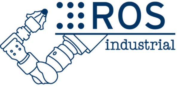 12 - Logo projektu ROS-Industrial. [16] ROS-Industrial je program, který podléhá BSD licenci a který v podstatě rozšiřuje možnosti normální verze softwaru ROS.