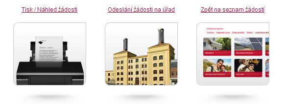 Odeslat žádost na úřad v případě, že žádost neobsahuje žádnou chybu a uživatel ji chce odeslat na KÚ, klikne na ikonu Odeslání žádosti na úřad. Nyní žádost čeká ve frontě a je dočasně uzamknuta.