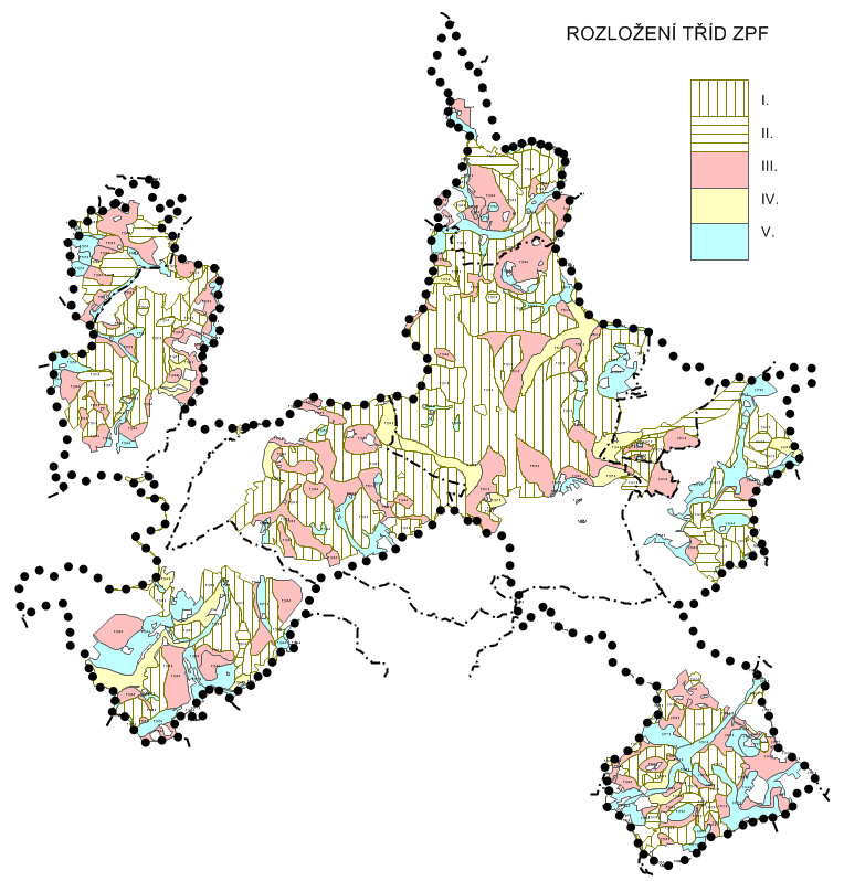 131 S ohledem na výše uvedené zastoupení a rozložení tříd zemědělského půdního fondu v území, zejména s ohledem na přítomnost půd I.
