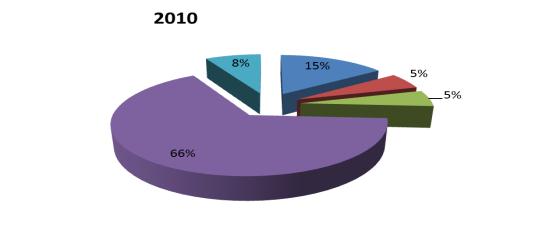 Zařízení získalo také finanční dary v celkové výši 32.889,-Kč. Vývoj nákladů organizace v letech 2007 2011 Z výdajů činily největší podíl náklady na mzdy a sociální a zdravotní pojištění.