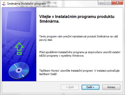 INSTALACE Průvodce instalací Procedura zavedení programu do vašeho systému, všechny požadavky a instrukce probíhají v českém jazyce. Obrázek 1: Instalace - krok 1.