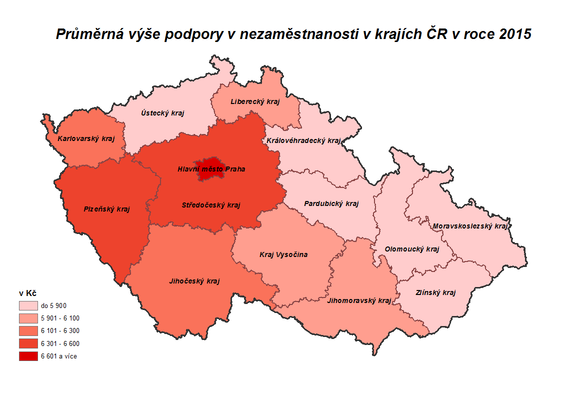 Ve sledovaném období se snížil průměrný podíl nezaměstnaných osob o 1,1 p. b. na 6,6 %. Průměrný počet evidovaných nezaměstnaných se snížil o 82,5 tis. na 478,9 tis.