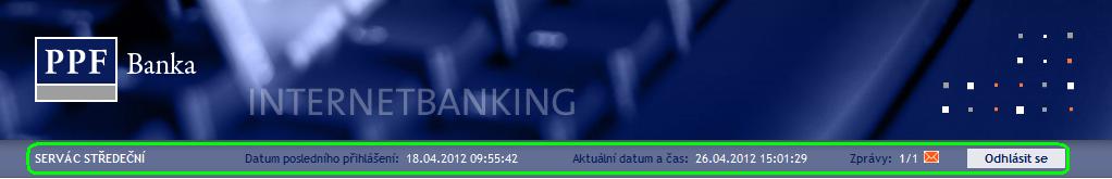 První přihlášení do IB po vygenerování prvního Certifikátu Po prvním přihlášení do IB po vygenerování prvního Certifikátu si musíte Certifikát do IB zaregistrovat.