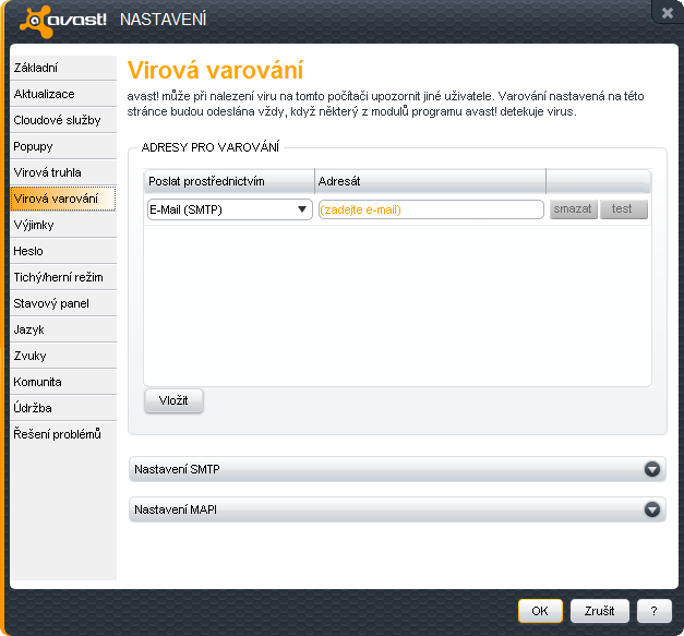 Uživatelské rozhraní produktu Endpoint Protection je graficky pěkně a přitom jednoduše zpracované.