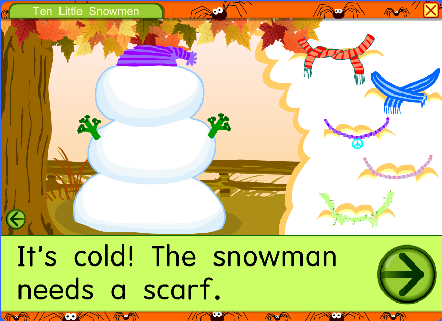 6.2.5 Ten Little Snowmen Učivo: čtení instrukcí k tématu