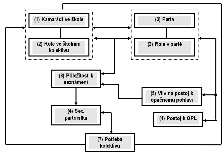 Identifikované hlavní kategorie a vztah mezi nimi Obr.č.