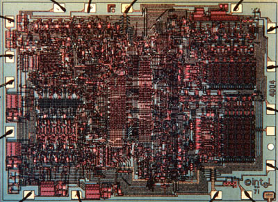Procesor (pro srovnání) Intel 4004 první mikroprocesor, 4-bitový 10 m proces,