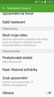 Identifikace volajícího (CLIP/CLIR) 1. V menu stisknete ikonu Telefon. 2.