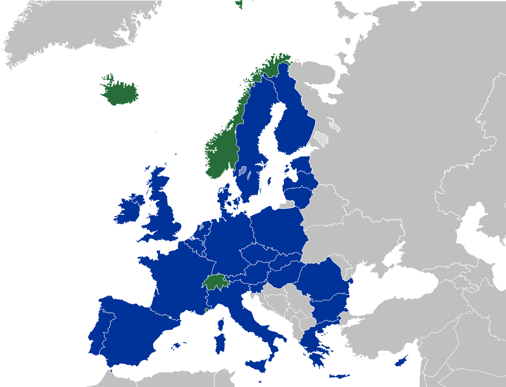 12 styku). SEPA se v současné době skládá z 27 členských států EU a Islandu, Norska, Lichtenštejnska, Švýcarska a Monaka. Obrázek 1 Informační mapa projektu SEPA Zdroj: http://www.ecb.