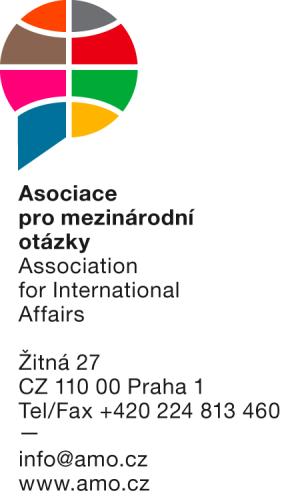 Kontakt Asociace pro mezinárodní otázky AMO Zapsaný spolek Žitná 608/27, 110 00 Praha 1, Česká republika Tel +420 224 813 460 IČ: 65999533