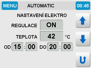 7.2.2 POPIS Volba priority topení: "T" - priorita Topení - stisknutím tlačítka "T" uživatel volí prioritu vytápění do otopné soustavy.