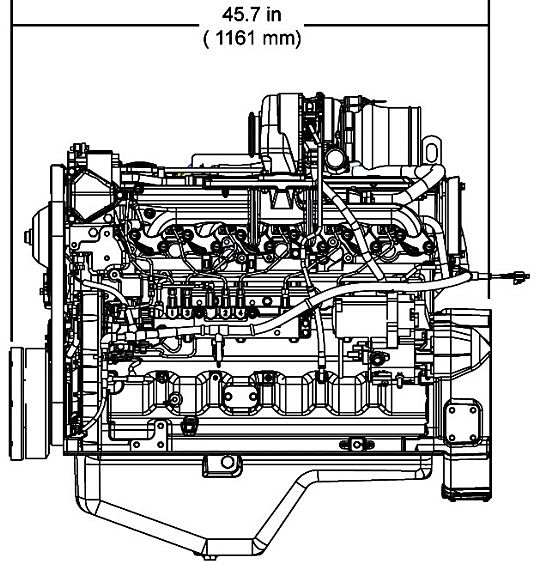 1 L6 1226 6,1 210 Volvo TAD872VE 1237 7,7 210 John Deere 6068HF485 1025 6,8 206 Jako nejvhodnější byl zvolen motor Deutz TTCD 6.