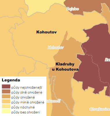 Program rozvoje obce Kohoutov na období 2016-2022 Analytická část Obrázek 8: Ochrana ZPF na území obce Kohoutov (k prosinci 2015) Zdroj: Geoportál SOWAC-GIS http://geoportal.vumop.