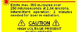 Bezpečnostní prvky laserového lancetového zařízení Laserové lancetové zařízení disponuje několika bezpečnostními prvky navrženými tak, aby nedošlo k nechtěnému poranění pacienta či ošetřujícího.