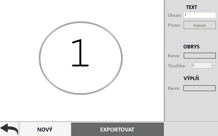 Kapitola 3 Návrh 7. SPODNÍ OVLÁDACÍ PANEL. Vpravo je pak tlačítko pro přijmutí rozpoznání, kterým uživatel potvrdí, že jsou symboly rozpoznány správně a je možné přejít k další fázi.