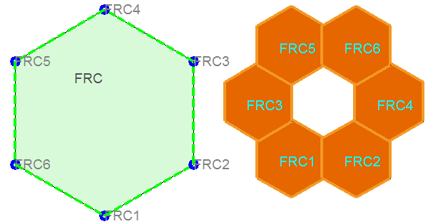 Nástroj pro modální analýzu FPA 12.1. Dodatek A: Výběr IFS fraktálů Obrázek 12.7: Fraktál FRC D v první, druhé a třetí iteraci Obrázek 12.