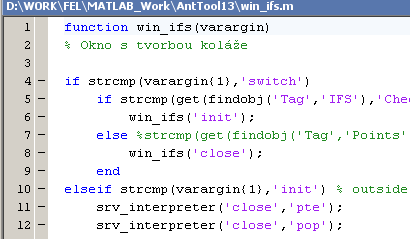 Nástroj pro modální analýzu FPA 3.1. Programovací techniky v Matlabu vlastních programů, nebo modulů Matlabu (editor, profiler, help,... ). Více je uvedeno v [16].