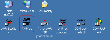 4.19 Programování mikrokontroleru přes rozhraní USB a bootloader Při programování přes USB rozhraní se využívá tzv.