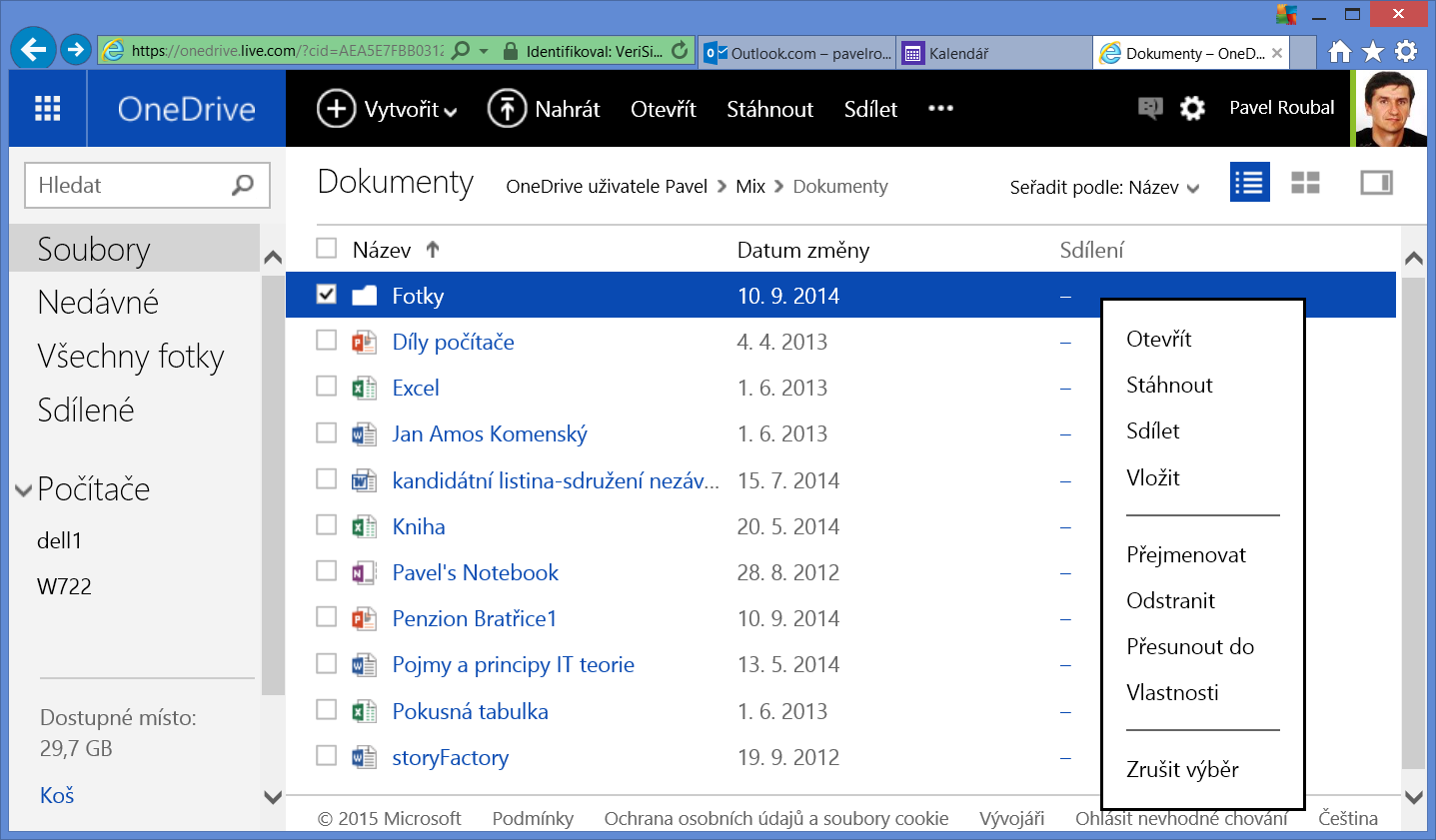 10 Microsoft OneDrive.com Služby Microsoft Live, také OneDrive.com jsou určeny pro jednotlivce, pro fyzické osoby.