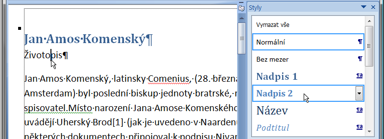 Webové stránky jsou vytvářeny všelijakým způsobem, do textu zaneseme množství formátovacích parametrů a někdy přepíšeme i připravené styly.