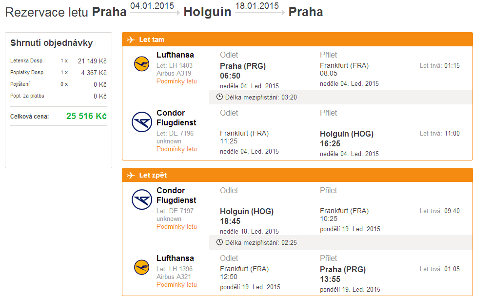 Informace o dopravě: letecká přeprava - je zajištěna s leteckou společností Lufthansa a Condor Flugdienst - let je s jedním přestupem ve Frankfurtu Autokarová doprava - Doprava po ostrově je zařízena