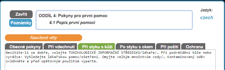 4. Data lze editovat přímo v dané sekci BL pomocí tlačítka Upravit. 5.