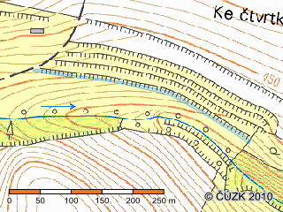 Obrázek 2 Parcela č. 652/2 o rozloze 4277 m 2 trvalý travnatý porost Zdroj: Cuzk.cz [online]. Nahlížení do katastru nemovitostí.