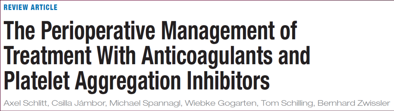 NOACs Managament v perioperačním