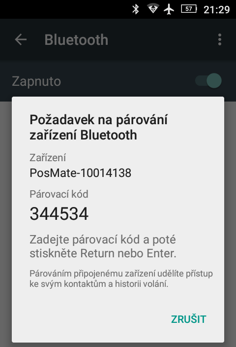 11. Aktivací Bluetooth rozhraní se automaticky spustí vyhledávání dostupných Bluetooth zařízení.