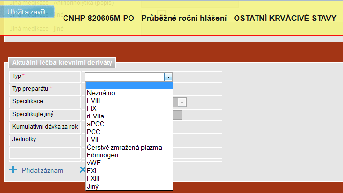 Léčba krevními deriváty omezen výběr preparátu dle