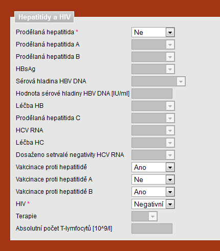 Hepatitidy a HIV v ročním hlášení automatické doplnění údajů z předchozího ročního