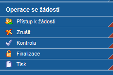 Tisk a předání ţádosti Zmáčknutím tlačítka TISK se ţádost vygeneruje do formátu.